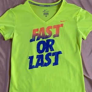 Women's Neon "Fast or Last" Tee